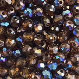 Cipollotti Sfaccettati 3x4mm Marrone AB 50 pezzi