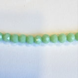 Cipollotti Sfaccettati 3x4mm Verde Menta Coprente Lucido 50pezzi