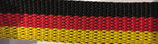 Gurtband PP matt, Deutschland, schwarz-rot-gelb
