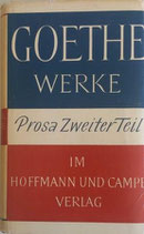 Goethe Werke Prosa II