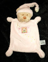 Nicotoy / Baby Club Schmusetuch Bär / Teddy hellblau Fenster