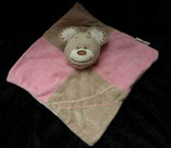 Babylove / DM  Schmusetuch  Maus rosa / beige