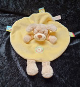 Nicotoy / Baby Club Schmusetuch Bär / Teddy Hund rund beige