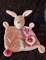 Topolino / Topomini activity Schmusetuch Hase Beißring Streifen Muster flieder