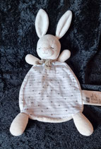 H&M Hase schläft  Schmusetuch blau weiß Sterne