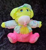Knautschi / Puffalump  Teddy / Bär Maus Hund gelb pink Jacke
