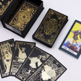 Tarot-Set mit Goldfolie und Buch – Geschenkbox