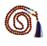 Rudraksha-Mala mit Amethyst