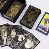 Tarot-Set mit Goldfolie und Buch – Geschenkbox