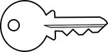 Schlüssel für den Elektroanschluss