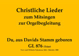 Du, aus Davids Stamm geboren GL 876 (Trier)