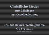 Du, aus Davids Stamm geboren GL 872 (Münster)