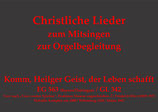 Komm, Heilger Geist, der Leben schafft EG 563 (Bayern/Thüringen)