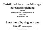 Singt nun alle, singt mit uns EG 549 (Bayern/Thüringen)