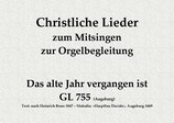 Das alte Jahr vergangen ist GL 755 (Augsburg)