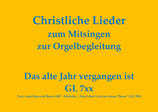 Das alte Jahr vergangen ist GL 7xx (Limburg, Mainz, Trier)