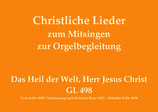 Das Heil der Welt, Herr Jesus Christ GL 498