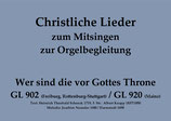 Wer sind die vor Gottes Throne GL 902 (Freiburg, Rottenburg-Stuttgart) / GL 920 (Mainz)