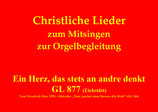 Ein Herz, das stets an andre denkt GL 877 (EI)