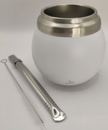 Edelstahl Kalebasse mit Bombilla