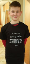 Kurzarmshirt "So sieht ein richtig cooler Drummer aus"