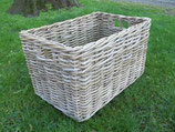 Holzkorb, Regalkorb Kaminkorb, Erntekorb aus Rattan