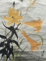 Lilly by Jizi (Ji Xu ) (1963-2014) 25x45cm ink and colours on paper, special offer 400,00€!!!!!!!!