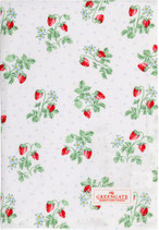 Greengate Tischdecke Berry white 150 x 150 cm