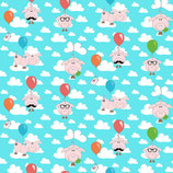 Swafing Jersey Luckysky by Cherry Picking mit Applikationen
