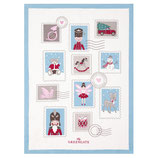 Greengate Geschirrhandtuch Piece Printed X-Mas-Letter