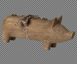 Maileg Schweinchen Holz mit vier Kerzenhaltern