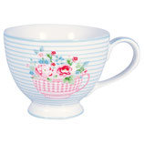 Greengate Große Teetasse Alma Flowers white