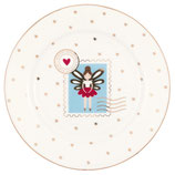 Greengate Kleiner Teller Chinderella X-Mas white small Plate