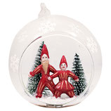 Greengate Weihnachtskugel Juna white inside