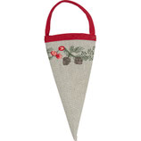 Greengate XMas Anhänger Cornet 2er Set Charline dark green