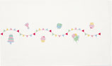 Greengate Tischläufer Birthday white 45 x 140 cm