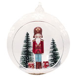 Greengate Weihnachtskugel Nussknacker Glas