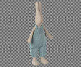 Maileg Kleiner Kaninchenjunge im gestrickten Overall Gr. 1