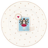 Greengate Kleiner Teller Chinderella X-Mas white small Plate