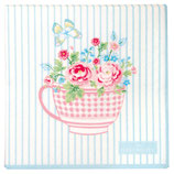 Greengate kleine Papierservietten Alma flowers white