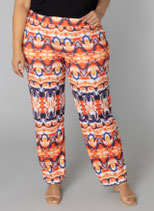 Colletta broek oranje print