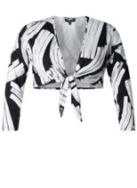 Colletta bolero zwart/wit