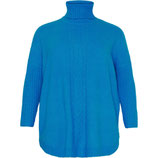NO.1BY OX poncho trui turquoise