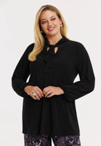 Yoek flare tuniek zwart