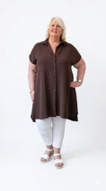 Mat Fashion lange blouse bruin