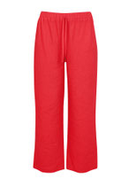 Yoek Linnen Broek koraal/rood
