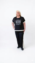 Curviss sweater met print