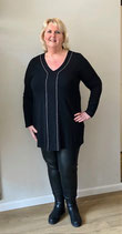 Colletta tuniek zwart met wit