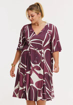 Yoek jurk Merlot print