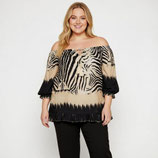 No.1 BY OX blouse zwart/ecru